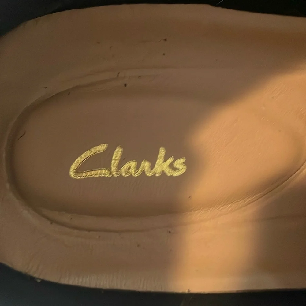Clarks Men's Blue Leather Shoes